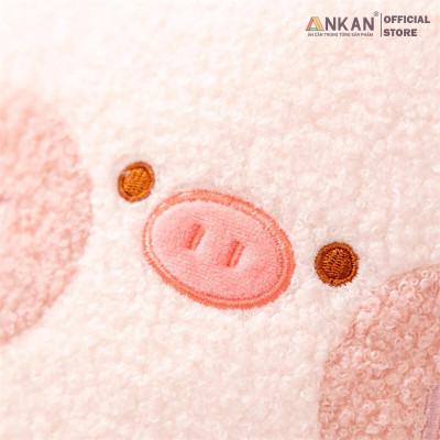 Bộ Chăn Gối Văn Phòng 3 Trong 1 Kiểu Heo Dễ Thương - Màu Hồng Phấn Siêu Đẹp Dùng Để Đi Du Lịch, Xem TV Và Tặng Người Yêu