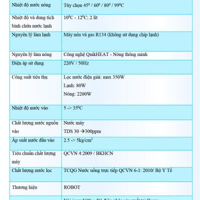 Máy Lọc Nước Điện Giải Ion Kiềm ROBOT IonKing 912 Chế Độ Nóng Nguội Lạnh - Hàng Chính Hãng