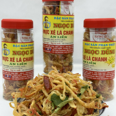 Đặc sản Phan Thiết - Mực Xé Lá Chanh Hộp 200 Gram Đã Chế Biến Ăn Liền Ngon Ơi Là Ngon. Hạn Sử Dụng 12 Tháng Kể Từ Ngày Đặt Hàng - OCOP 4 Sao