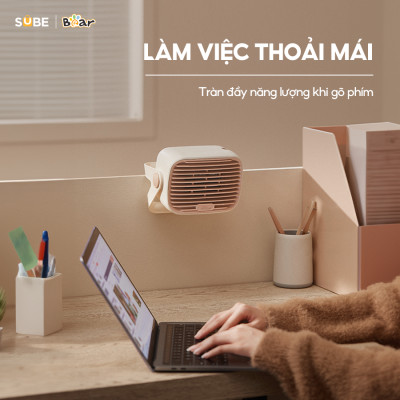 Máy Sưởi Bear Quạt Sưởi Máy Sưởi Gốm Để Bàn Máy Sưởi Mini Quạt Sưởi Ấm Phòng Ngủ Tiết Kiệm Điện Làm Ấm Nhanh DNQ - E04Q1