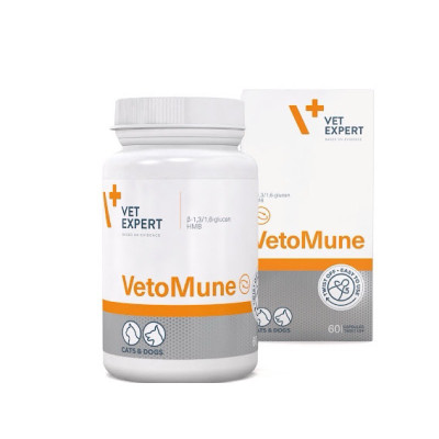[ Hộp 60 viên ] Vet Expert Sản phẩm tăng cường miễn dịch cho chó mèo Veto Mune