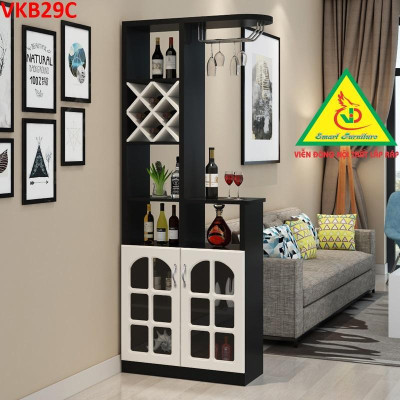 Quầy bar mini kết hợp tủ rượu VKB29C - Nội thất lắp ráp Viendong Adv