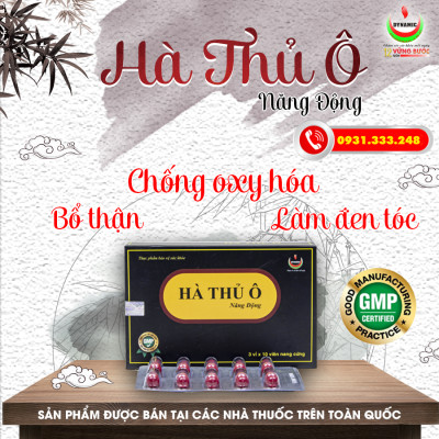 HÀ THỦ Ô NĂNG ĐỘNG - NĂNG ĐỘNG - LÀM ĐEN RÂU TÓC