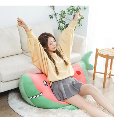 Thú nhồi bông cá mập dưa hấu cute - Size từ 40cm đến 85cm - Quà tặng gấu bông mềm mịn cute.