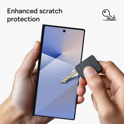 Miếng Dán Kính Cường Lực ZAGG cho Samsung Galaxy Z Fold 7, Glass Elite, Khung Trợ Dán, Hạn Chế Vân Tay, Viền Trong Suốt_ Hàng chính hãng