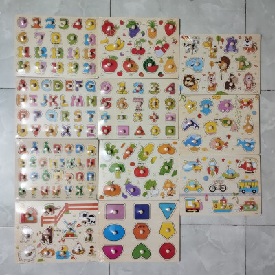 Bảng Núm Gỗ, Đồ Chơi Gỗ Nhiều Chủ Đề, Đồ Chơi Giáo Dục Sớm Cho Bé, Đồ Chơi Trẻ Em Asstar