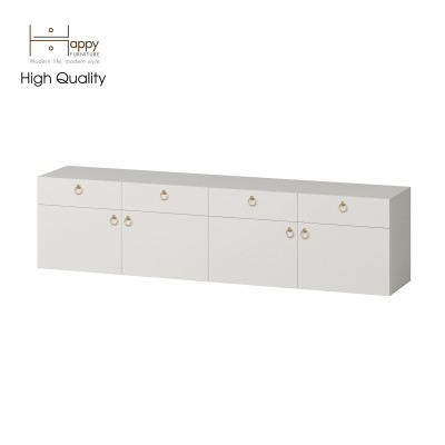 [Happy Home Furniture] WESLEY, Kệ Tivi 4 ngăn kéo - 4 cửa mở, 200cm x 40cm x 50cm ( DxRxC)   , KTV_003