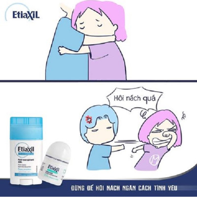 Lăn khử mùi giảm tiết mồ hôi Etiaxil Deodorant Anti-transpirant 48H Roll On 50ml 