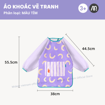 Áo Khoác Vẽ Tranh Mideer Chống Nước Cho Bé, Đồ Chơi Phát Triển Trí Tuệ Cho Trẻ Em Từ 2,3,4,5,6 Tuổi