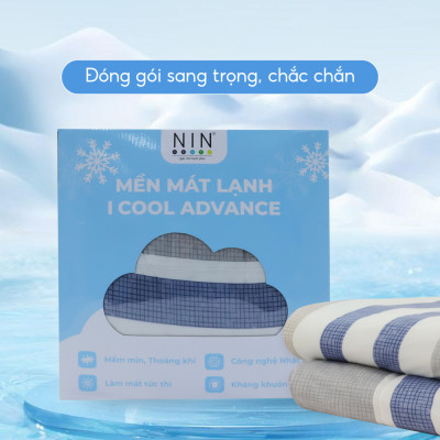 [CHĂN HÈ MÁT LẠNH] Mền lạnh I Cool Advance NIN House NM8035 160x210cm | Chăn chần bông Ice Silk lạnh như tencel, Chăn điều hoà nhiều độ