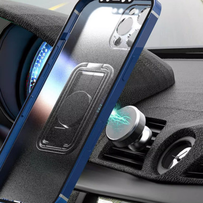 Giá kệ đỡ điện thoại hợp kim dán mặt đế sau chống lưng vòng tay xoay 360 độ Kickstand gấp gọn K4 - Hàng chính hãng