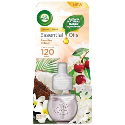 Chai tinh dầu cắm điện Air Wick Refill AWK2328 Paradise Retreat 19ml (Hương hoa sứ trắng Spa)