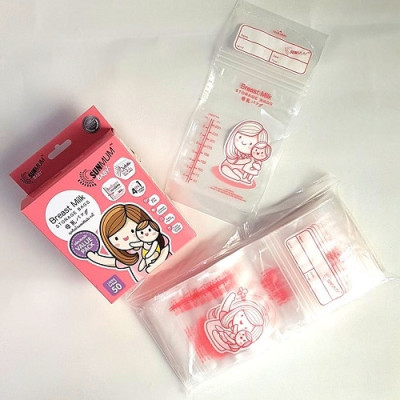 Hộp 50 túi trữ sữa Sunmum chính hãng Thái Lan (250ml) có 3 khóa kéo