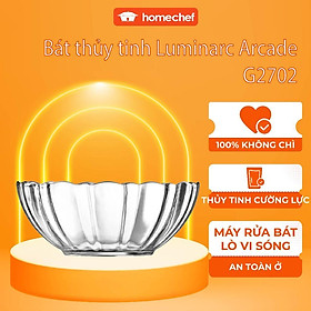 Bộ 6 bát (chén) thủy tinh Luminarc Arcade 12cm G2702*6 | Hàng chính hãng