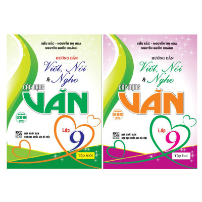 Sách - Combo Hướng dẫn viết, nói & nghe các dạng văn lớp 9 tập 1 + 2 (HA)