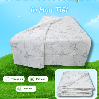 Chăn chần Thun Lạnh 180x200 in Họa Tiết