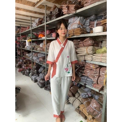 ĐỒ LAM ĐI CHÙA Xéo Nơ Hoa Sen Tơ