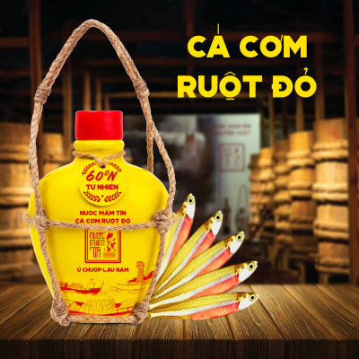 Đặc Sản Phan Thiết - Nước Mắm Tĩn Cá Cơm Vàng Ruột Đỏ Độ Đạm 60N Tự Nhiên Tĩn Gốm 250Ml Nước Mắm Rin Nguyên Chất Truyền Thống Sạch Nước Mắm Nhỉ Từ Thùng Lều Gỗ Cốt Nhĩ Đặc Biệt Cá Cơm Vàng Ruột Đỏ Muối Tinh Khiết, Sánh Đặc Thịt Cá, Không Chất Bảo Quản