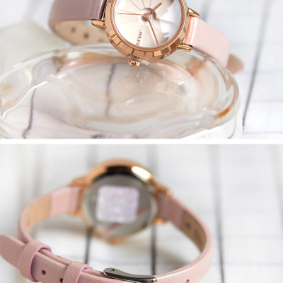 Đồng Hồ Nữ Julius Hàn Quốc JA979C Dây Da Cá TÍnh Màu Hồng