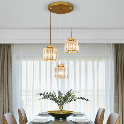 Đèn thả MINA pha lê trang trí hiện đại - kèm bóng LED và đế ốp trần