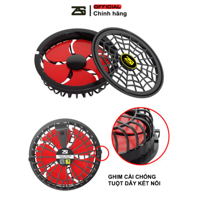 [Xả Kho, Giảm Giá] Bộ Phụ Kiện Áo Điều Hòa ZASKY Nhật Bản Cao Cấp, PIN 40.000mAh, Quạt 12V, Chạy 18-20 T`iếng, Có 8 Số Gió Màn Hình LED, BH 12 Tháng