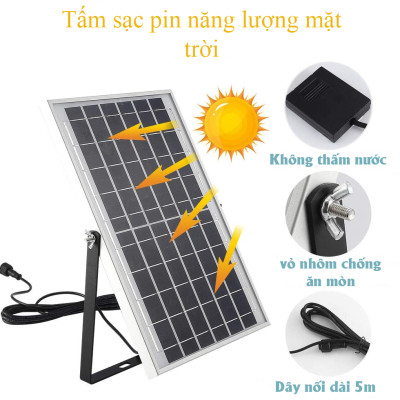 Đèn năng lượng mặt trời 60W - 45W - 80W - 100W - 180W, Hoàn toàn không sử dụng điện, có điều khiển từ xa - D1082