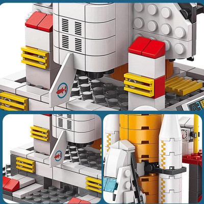 Đồ Chơi Lắp Ráp Tàu Con Thoi 6 Trong 1 - Space Shuttle - Toys&Joys 8832-1 (1000 Mảnh Ghép)