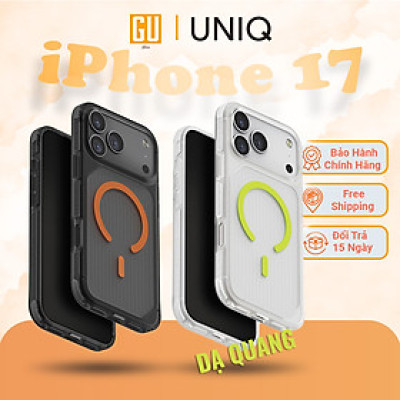 Ốp Lưng Cho iPhone 17 Pro/ 17 Pro Max UNIQ COMBAT ACTIVE Thiết Kế Phát Sáng Trong Bóng Tối Chống Sốc 4m MagClick Hàng Chính Hãng