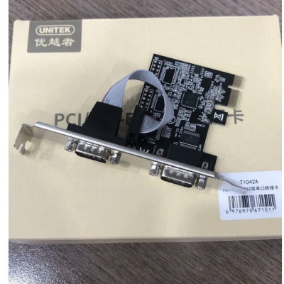 PCI-E TO RS232 DUAL SERIAL PORT CARD T1042A UNITEK - HÀNG CHÍNH HÃNG