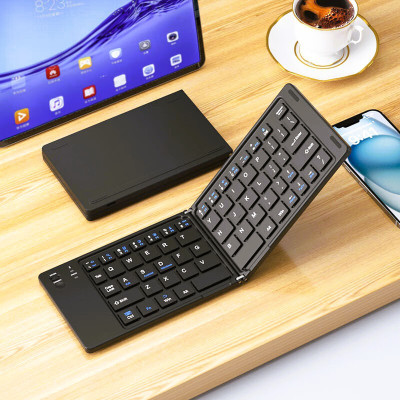 Bàn phím Bluetooth rời gấp gọn dành cho Windows, Mac, iOS và Android kết nối điện thoại, laptop, máy tính bảng - Hàng chính hãng