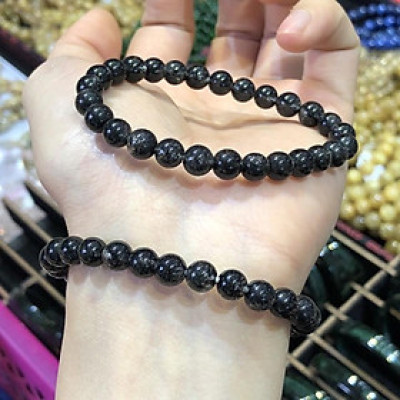 Vòng Tay Tóc Đen 7ly (7mm) Vip - độ trợ sức khoẻ, tình duyên, tài lộc - tránh Tam Tai, Thái Tuế và các sao xấu