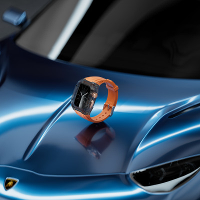 Ốp Case tích hợp dây đeo Lamborghini Style cho Apple Watch Series 4/5/6/SE/7/8/9/SE1,2,3 Size 40mm/41mm & 44mm/45mm - Hàng Chính Hãng