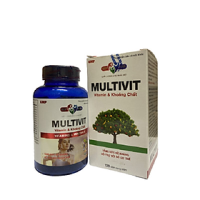 Multivit Mediphar Chai 120 viên - Bổ sung nhu cầu Vitamin và khoáng chất cần thiết cho cơ thể
