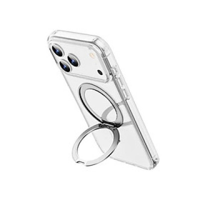 Ốp Lưng Cho iPhone 17 Pro Max / 17 Air / 16 WIWU iShield Ultra Lưng Trong Kèm Vòng Giá Đỡ Xoay 360° Hỗ Trợ Sạc Magnetic