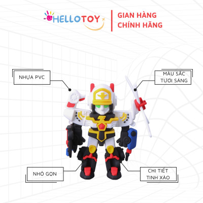 Đồ chơi Robot Little K-cops Hello Carbot HC-F-003SD - Chất liệu nhựa PVC - Kích thước 120*72*130mm - Tuổi sử dụng trên 37 tháng - Không dùng pin