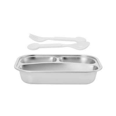 Hộp cơm trẻ em inox 304 Elmich Baby Care EL-0009N3 EL-0009N4, Hàng chính hãng, 650ml-1L, khay chia ngăn - JoyMall