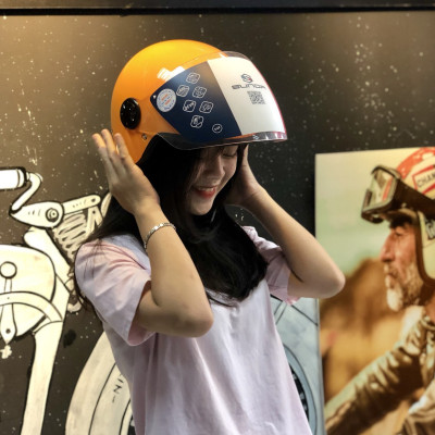 Mũ bảo hiểm 3/4 1 kính SUNDA 228