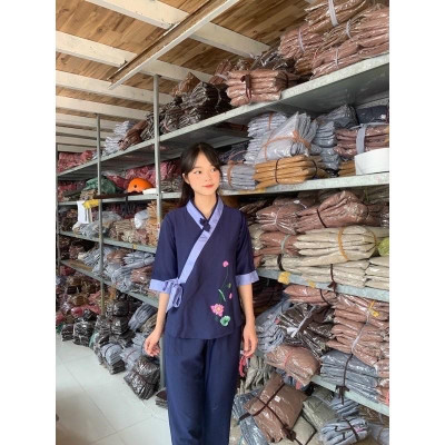 ĐỒ LAM ĐI CHÙA Xéo Nơ Hoa Sen Tơ