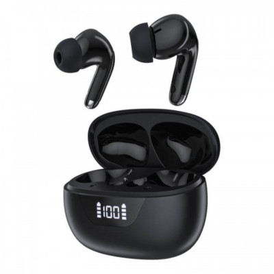 Tai nghe Bluetooth chống ồn kép ENC+ANC Choetech BH-T60 có màn hình LED hiển thị pin - Hàng chính hãng