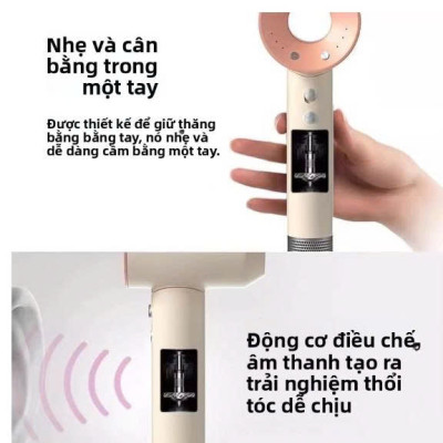 [KoSuyTu] SẤY TÓC 1600W KHÔNG LÁ CAO CẤP HỘP DA XỊN – SẤY NHANH, KHÔNG HƯ TÓC, THIẾT KẾ SANG TRỌNG