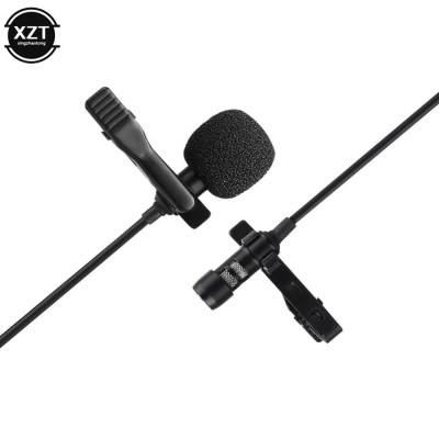 Cặp micro cài áo cho Camera, Gopro, Smartphone Micro kẹp áo thu âm đôi dùng cho điện thoại, laptop, máy tính bảng - Hàng Nhập Khẩu