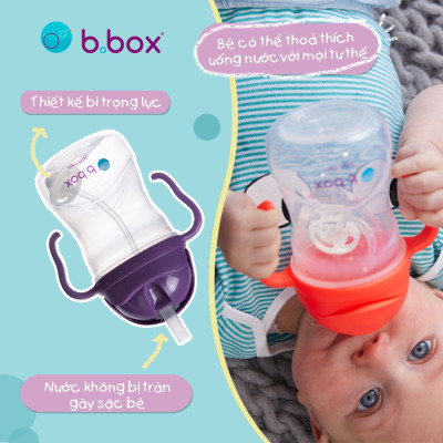 Bình Nước Tập Uống Chống Sặc 360 Độ Thương Hiệu Úc B.BOX