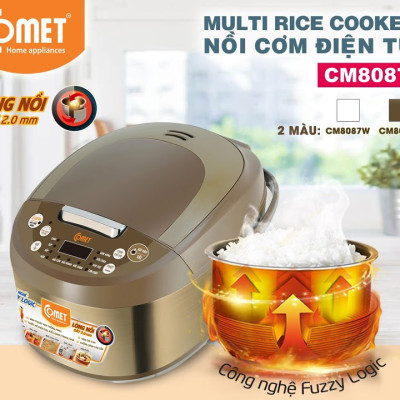 Nồi Cơm Điện Tử Comet CM8087 1.8L - 860W- Hàng chính hãng