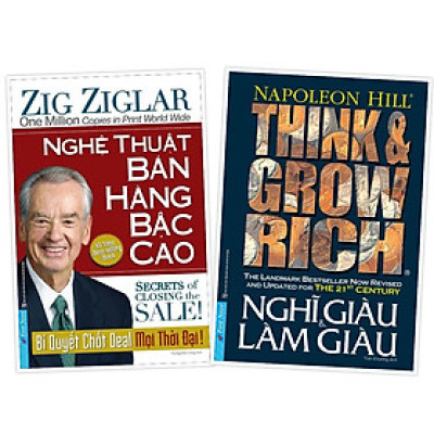 Sách - Combo Nghệ thuật bán hàng bậc cao + Nghĩ giàu và làm giàu - FirstNews