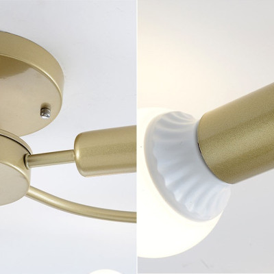 Đèn trần BOLE loại 8 bóng độc đáo trang trí nội thất hiện đại - kèm bóng LED chuyên dụng - (93).