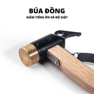 Đồ cắm trại búa thép đóng cọc lều Naturehike campoutvn NH20PJ083 du lịch dã ngoại đẹp sang glamping đúc nguyên khối A198