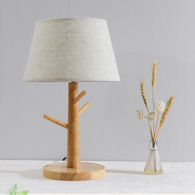 Đèn ngủ để bàn XERA thân gỗ cao cấp