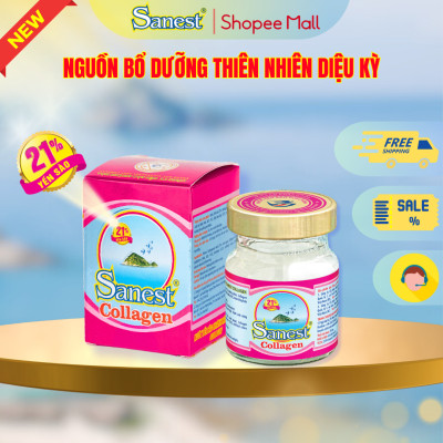  NEW [ Combo 20 lọ] Nước Yến sào Khánh Hòa Sanest 21% - Collagen