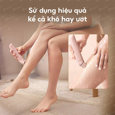 Máy làm sạch lông cho nữ Philips Lady Shaver Series 6000 BRL128/10 - Hàng chính hãng