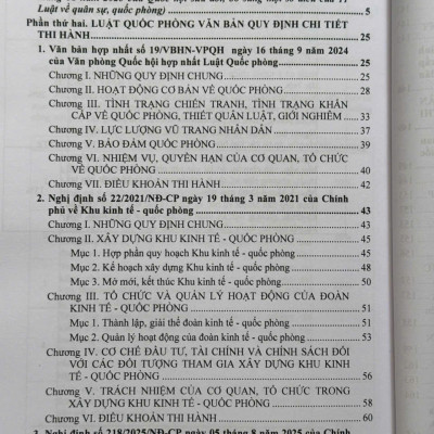 Sách Hệ Thống Toàn Văn Các Văn Bản Luật Về Quân Sự, Quốc Phòng – Những Quy Định Chi Tiết Thi Hành (V2641T)